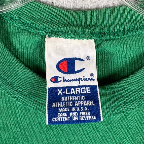 Vintage 90s Champion Boston Celtics Tshirt Men’s XL - Picture 3 of 10